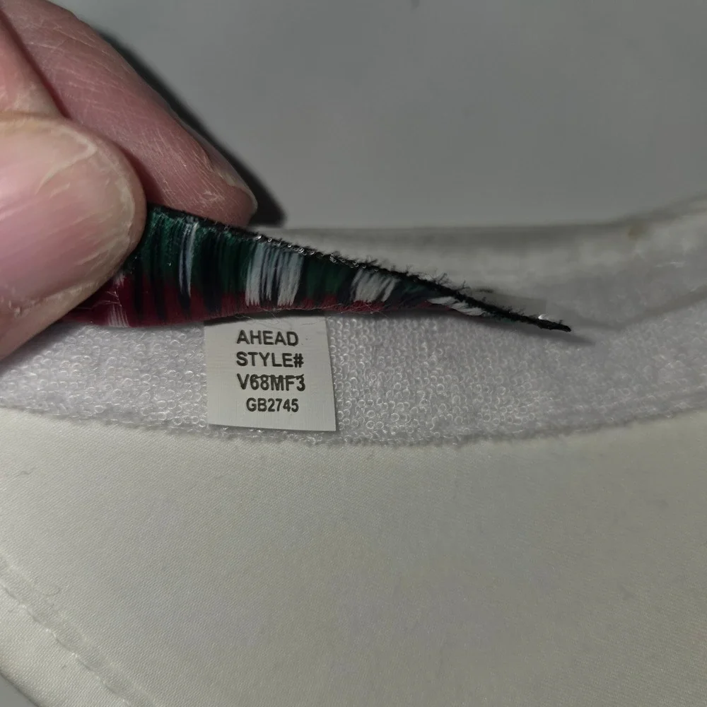 Ahead Lites Visor‎ Womens OS White Trillium Links & Lake Club No Headache Golf